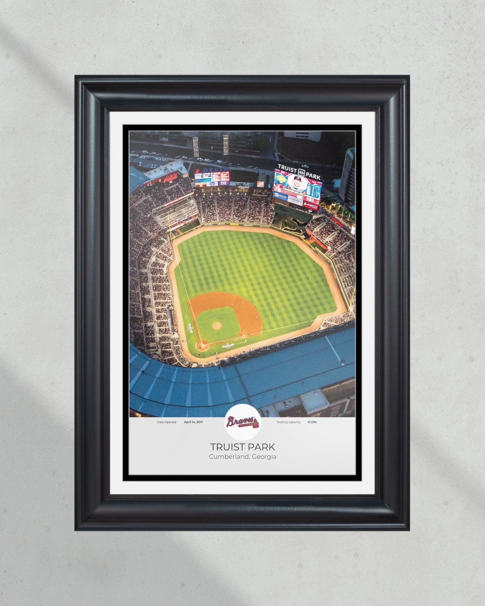 Shop Truist Park Stadium Framed Baseball Newspaper Headlines, Prints,  Covers, Photos. – Title Game Frames