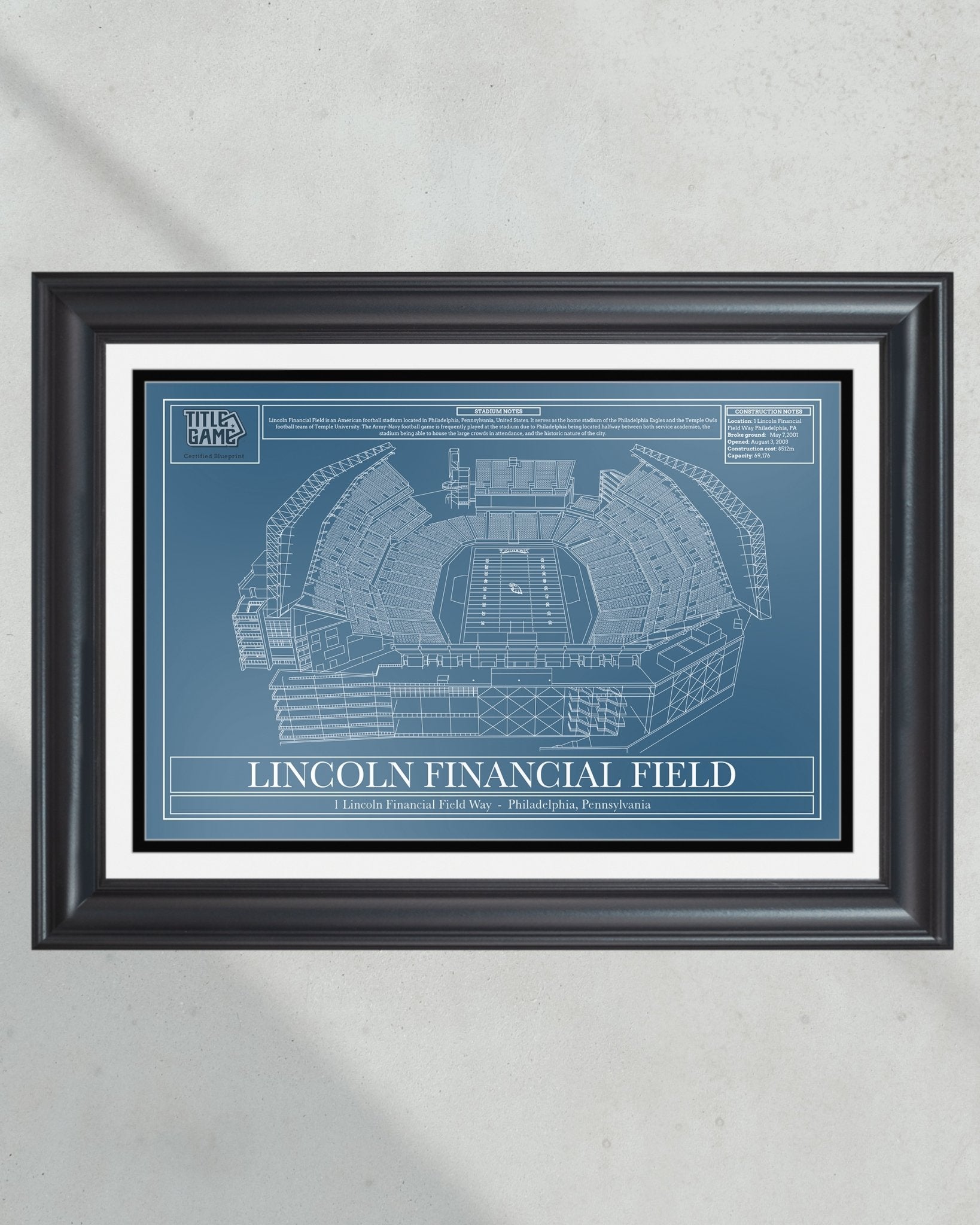 Philadelphia Eagles Stadium Art Prints Lincoln Financial Field