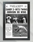 1965 LA Dodgers World Series Champions Framed Newspaper Print - Title Game Frames