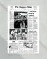 1986 Boston Celtics NBA Champion Framed Front Page Newspaper Print - Title Game Frames