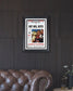 1989 Detroit Pistons NBA Champion Framed Newspaper Front Page Print Bad Boys The Palace - Title Game Frames