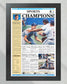 1991 LSU Tigers CWS Champions - 'CHAMPIONS!' - Framed Newspaper - Title Game Frames