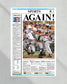 1993 LSU Tigers ‘AGAIN!’ - College World Series Champions Framed Newspaper Print - Title Game Frames