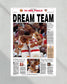 1994 Houston Rockets NBA Champion Framed Front Page Newspaper Print - Title Game Frames