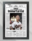 1995 Cal Ripken “Immortal Cal” Baltimore Orioles Iron Man Framed Front Page Newspaper Print - Title Game Frames