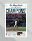 1997 Florida Marlins World Series Champions Framed Front Page Newspaper Print - Title Game Frames