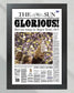 2001 Baltimore Ravens Glorious Super Bowl Champions Framed Front Page Newspaper Print - Title Game Frames