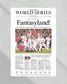 2002 Anaheim Angels World Series Champion Framed Newspaper Front Page Print - Title Game Frames