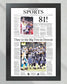 2006 Kobe Bryant 81 Point Game Framed Newspaper Front Page Print - Title Game Frames