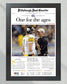 2006 Pittsburgh Steelers Superbowl XL Newspaper Cover Print - One for the ages - Title Game Frames