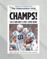 2007 Indianapolis Colts 'Win Indy's First Super Bowl' Framed Newspaper Print - Title Game Frames