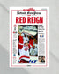 2008 Detroit Red Wings “Red Reign” Stanley Cup Champions Framed Newspaper Front Page Print - Title Game Frames