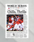 2008 Philadelphia Phillies “Chills, Thrills” World Series Champions Framed Front Page Newspaper Print - Title Game Frames