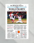 2008 Philadelphia Phillies World Series Champs Newspaper Front Page Framed HD Premium Print - Title Game Frames