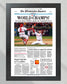 2008 Philadelphia Phillies World Series Champs Newspaper Front Page Framed HD Premium Print - Title Game Frames