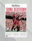 2010 South Carolina Gamecocks Upset Alabama 'BAMA BEATDOWN' Framed Front Page Newspaper Print - Title Game Frames