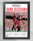 2010 South Carolina Gamecocks Upset Alabama 'BAMA BEATDOWN' Framed Front Page Newspaper Print - Title Game Frames