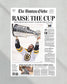 2011 Boston Bruins Stanley Cup Boston Globe Framed Newspaper Cover Print Boston Garden - Title Game Frames