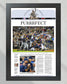 2012 Arizona Wildcats CWS Champions: 'PURRRFECT' Victory Framed Newspaper - Title Game Frames