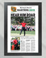 2019 Tiger Woods Masters Champion Framed Newspaper Print - Title Game Frames