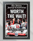 2021 Atlanta Braves “Worth the Wait” World Series Champions Framed Front Page Newspaper Print - Title Game Frames