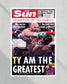 2021 Tyson Fury vs Deontay Wilder Heavyweight Boxing Framed Front Page Newspaper Print - Title Game Frames