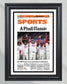 2022 Philadelphia Phillies NLCS Champions Framed Front Page Newspaper - Title Game Frames