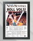 2022 Tennessee Volunteers Upset Alabama "ROLL VOLS!" Victory Framed Newspaper - Title Game Frames