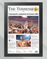 2022 Tennessee Volunteers Upsets Alabama 'Cinematic Moment' Framed Newspaper - Title Game Frames