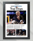 2023 Uconn Huskies ‘Top Dogs’ NCAA College Basketball Champions Framed Front Page Newspaper - Title Game Frames