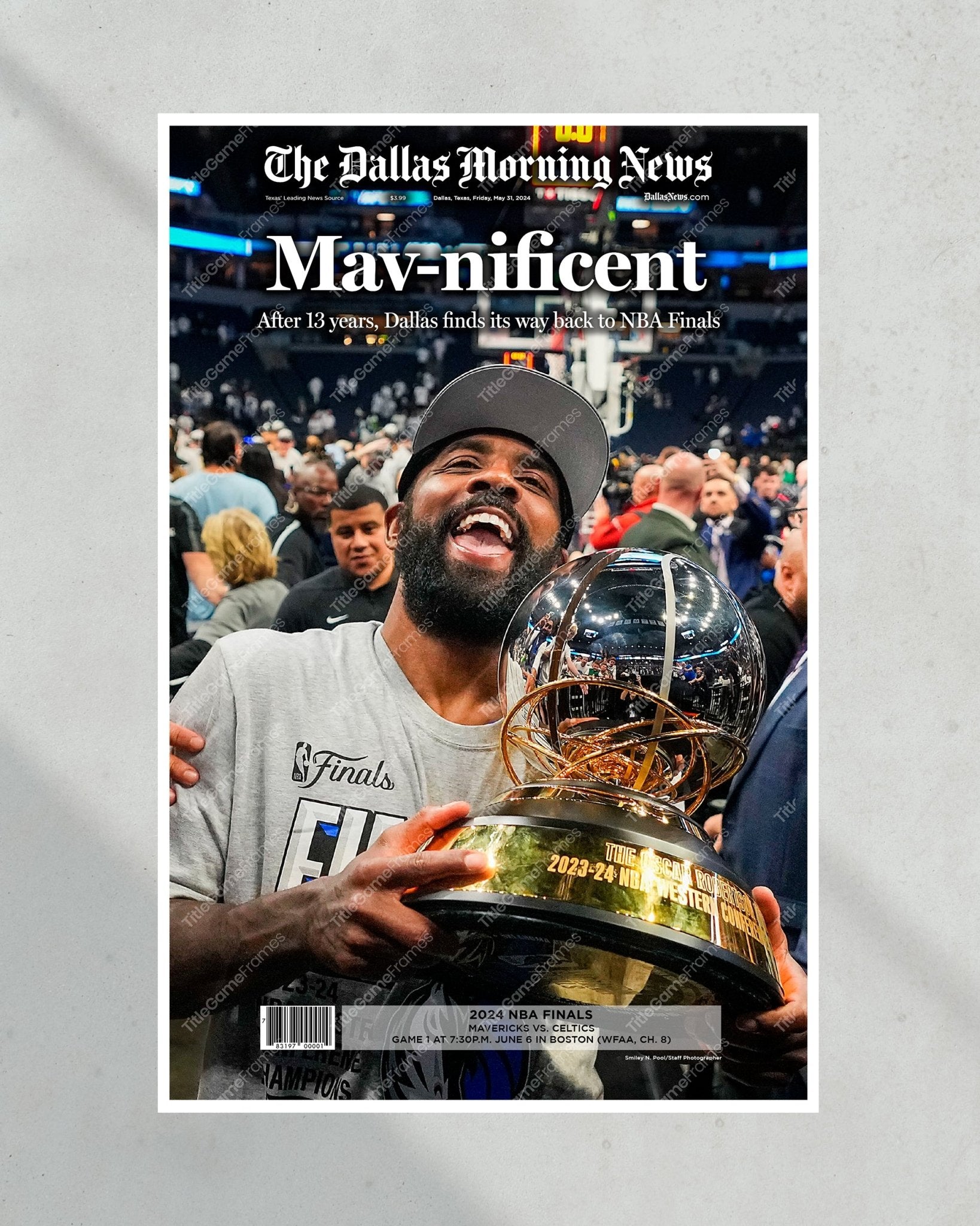 2024 Dallas Mavericks Western Conference Champions Commemorative Newspaper - Mavnificent - Title Game Frames