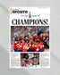 2024 Florida Panthers Stanley Cup 'CHAMPIONS!' Framed Sports Edition Newspaper - Title Game Frames