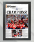 2024 Florida Panthers Stanley Cup 'CHAMPIONS!' Framed Sports Edition Newspaper - Title Game Frames