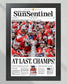 2024 Florida Panthers Stanley Cup Champs Framed Commemorative Newspaper - Title Game Frames