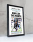 2025 Detroit Lions Kings of the North - NFC No. 1 Seed Framed Newspaper - Title Game Frames