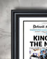 2025 Detroit Lions Kings of the North - NFC No. 1 Seed Framed Newspaper - Title Game Frames