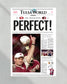 2000 Oklahoma Sooners 'PERFECT!' National Champions Framed Newspaper