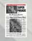 1989 San Francisco 49ers Super Bowl XXIII Champion Parade Framed Front Page Newspaper Print - Title Game Frames