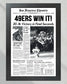 1989 San Francisco 49ers Super Bowl XXIII Champions Framed Front Page Newspaper Print - Title Game Frames