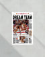 1994 Houston Rockets NBA Champion Framed Front Page Newspaper Print - Title Game Frames