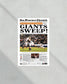 2012 San Francisco Giants World Series Framed Front Page Newspaper Print Candlestick Park Oracle Park - Title Game Frames