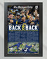 2022 Michigan Wolverines Big Ten Championship: 'Back-2-Back' - Framed Newspaper Print - Title Game Frames