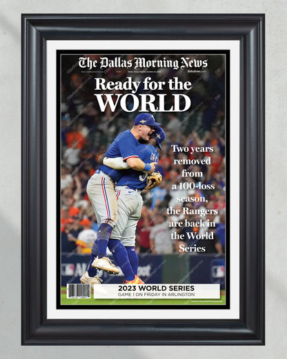 2023 Texas Rangers Triumph: ALCS Champions Commemorative Framed Front Page - Title Game Frames