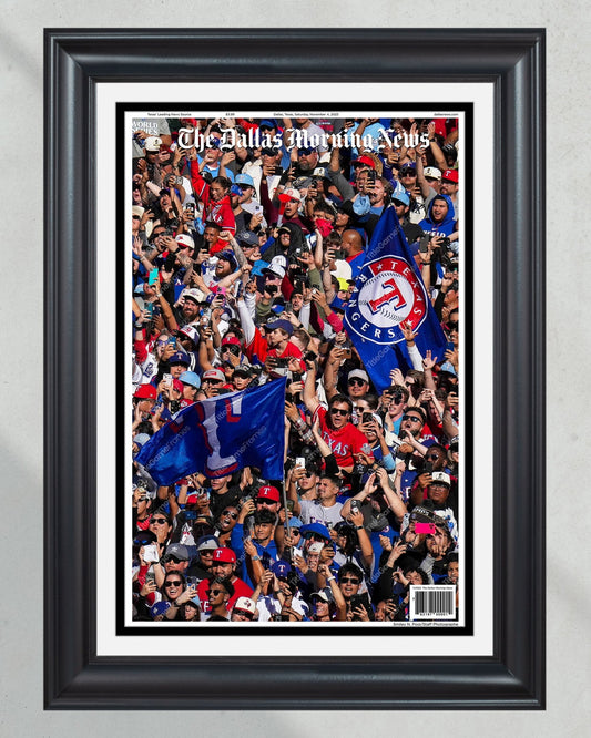 2023 Texas Rangers World Series Champions Parade - Framed Commemorative Edition - Title Game Frames