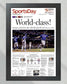 2023 Texas Rangers World Series "World-class!" - Commemorative Framed Newspaper - Title Game Frames