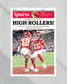 2024 Kansas City Chiefs Super Bowl LVIII Champions 'HIGH ROLLERS!' Framed Newspaper Print - Title Game Frames