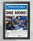 2024 Lions' Playoff March - 'One More' - Framed Newspaper Keepsake - Title Game Frames