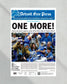 2024 Lions' Playoff March - 'One More' - Framed Newspaper Keepsake - Title Game Frames