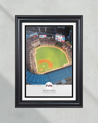 Atlanta Braves Truist Park Framed Print - Title Game Frames