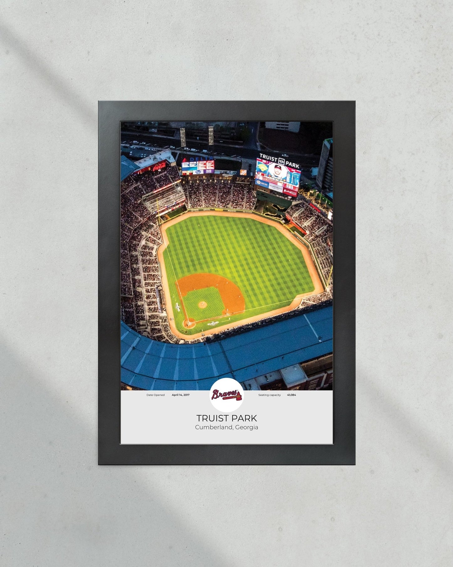 Atlanta Braves Truist Park Framed Print - Title Game Frames